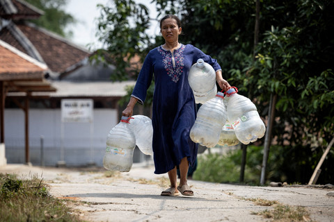 Foto: Kekeringan Melanda Kabupaten Bekasi, 281 Kepala Keluarga Terdampak