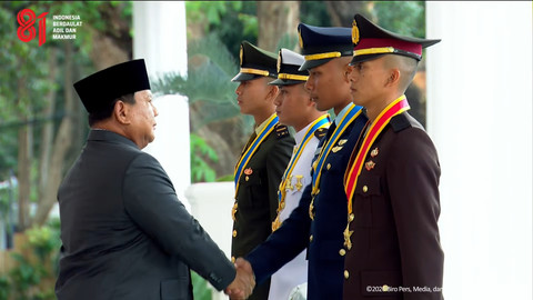 Prabowo ke Perwira Remaja TNI-Polri: Pangkat Pertama Bukan Sekadar Kehormatan