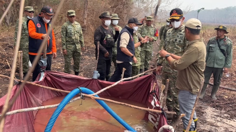 Kepala BNPB Tinjau Karhutla di Taman Way Kambas, Gencarkan OMC-Operasi Darat - Infolitik