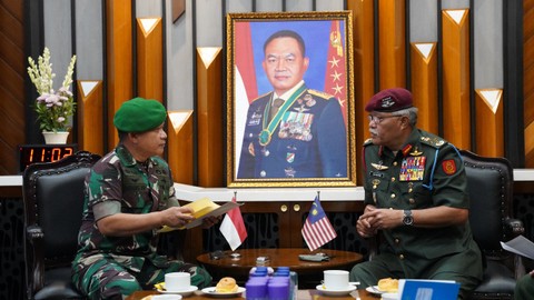 Pererat Persahabatan, Panglima Tentara Darat Malaysia Bertemu Jenderal Dudung