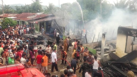 Tujuh Rumah Habis Terbakar di Aceh Tenggara