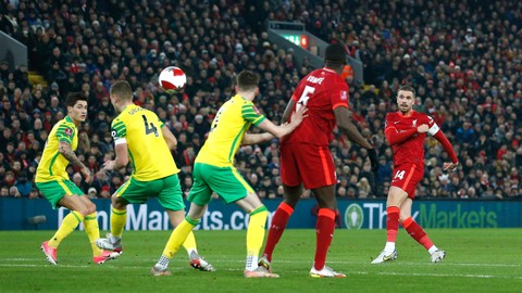 5 Bintang Kemenangan Liverpool saat Hempaskan Norwich City di Piala FA