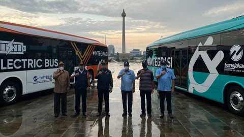 Diresmikan Anies, Bus Listrik TransJakarta dari Bakrie Resmi Mengaspal di DKI