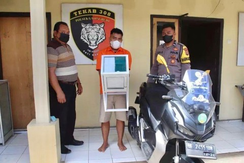 Polisi Tangkap Pria Pembobol Kotak Amal 9 Masjid di Lampung