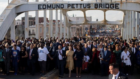 Foto: Peringatan Minggu Berdarah di Selma, Alabama,