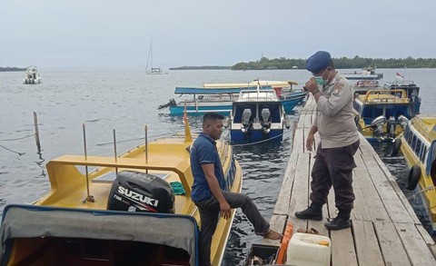 Gelar Patroli di Perairan Tobelo, Polairud Imbau untuk Utamakan Keselamatan
