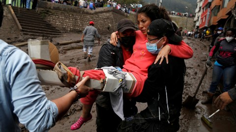 Jumlah Korban Tewas Akibat Tanah Longsor dan Banjir di Ekuador Jadi 24 Orang