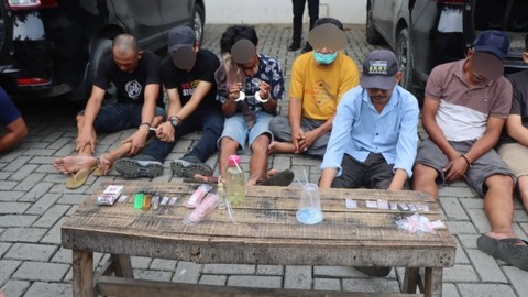 Polisi Grebek Kampung Narkoba di Deli Serdang, 16 Orang Ditangkap