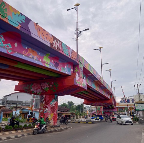 Menyusul, Flyover Korpri Bandar Lampung Akan Dihiasi Lukisan Mural