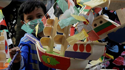 Tradisi kapal telok abang. Foto: Dok. Istimewa