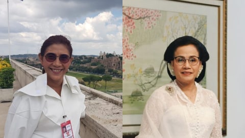 Menteri Susi Pudjiastuti dan Sri Mulyani Foto: IG: @susipudjiastuti115 @smindrawati
