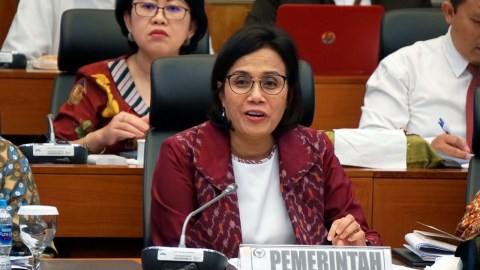 Menteri Keuangan, Sri Mulyani melakukan rapat kerja dengan Badan Anggaran DPR RI di Komplek Parlemen, Jakarta, Senin (19/8). Foto: Fanny Kusumawardhani/kumparan
