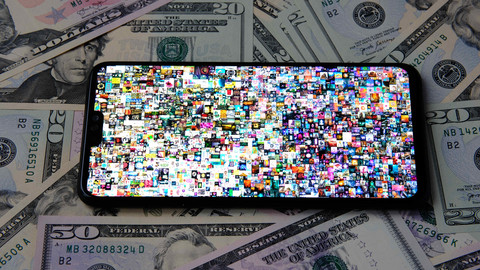 Ilustrasi karya seni digital berjudul Everydays: The First 5000. Foto: Shutterstock