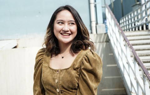 Artis Salshabilla Adriani saat ditemui dikawasan Tendean, Jakarta, Rabu, (3/2/2021).    Foto: Ronny