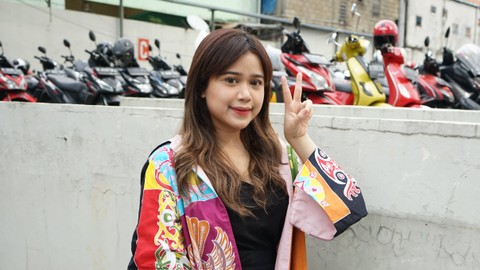 Brisia Jodie saat ditemui dikawasan Tendean, Jakarta, Rabu, (4/11).  Foto: Ronny