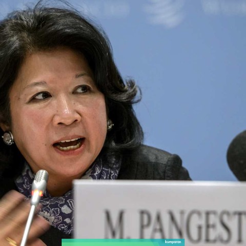 Mari Elka Pangestu. Foto: AFP/FABRICE COFFRINI