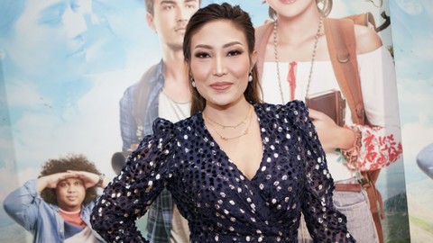 Artis Ayu Dewi saat hadir di launcing film Trinity Traveler di Epicentrum, Jakarta, Rabu, (20/11/2019). Foto: Ronny