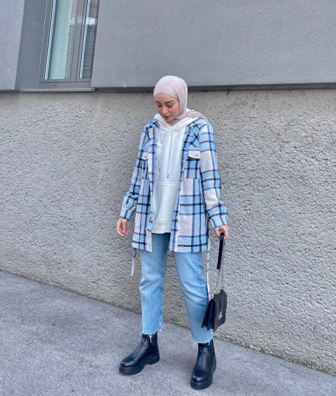 OOTD Hijab dengan Outer. Foto: dok. Instagram