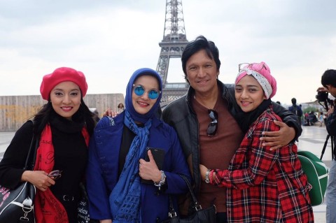 Keluarga Ikang Fawzi dan Marissa Haque Foto: Instagram/@isabellafawzi