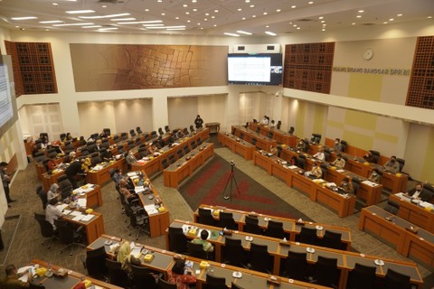 Rapat Kerja Badan Anggaran DPR RI dengan Kementerian Keuangan terkait Laporan dan Pengesahan Hasil Panja Pembahasan RUU tentang APBN Tahun Anggaran 2020 Foto: Iqbal Firdaus/kumparan