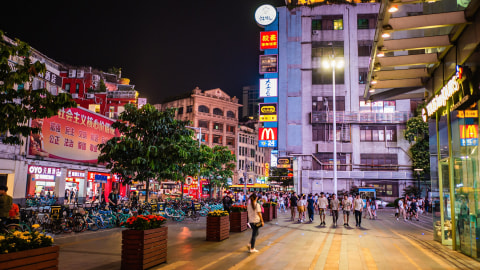 Jalanan di Guanzhou, China.  Foto: Shutter Stock 