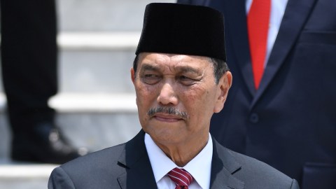 Menko Maritim dan Investasi Luhut Binsar Pandjaitan di Istana Merdeka, Jakarta. Foto: ANTARA FOTO/Wahyu Putro A