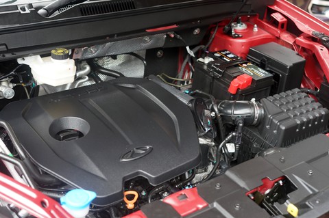 Mesin Chery Tiggo 7 Pro. Foto: Muhammad Ikbal/kumparan