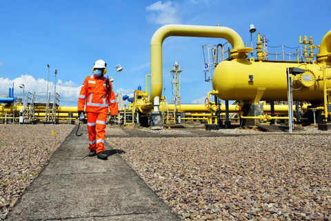 Ilustrasi pengeboran gas Pertamina. Foto: Pertamina