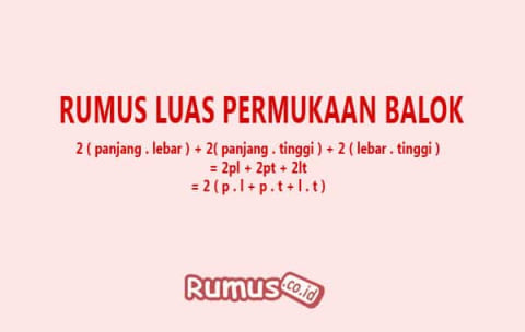 Luas Permukaan Balok Dan Contoh Soalnya Kumparan Com