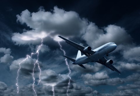 Ilustrasi Turbulensi Pesawat Foto: Shutter Stock