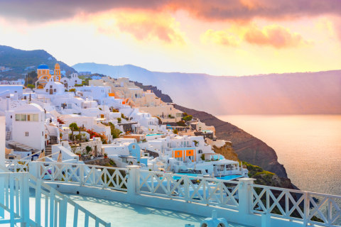 Santorini di Yunani Foto: Shutter Stock