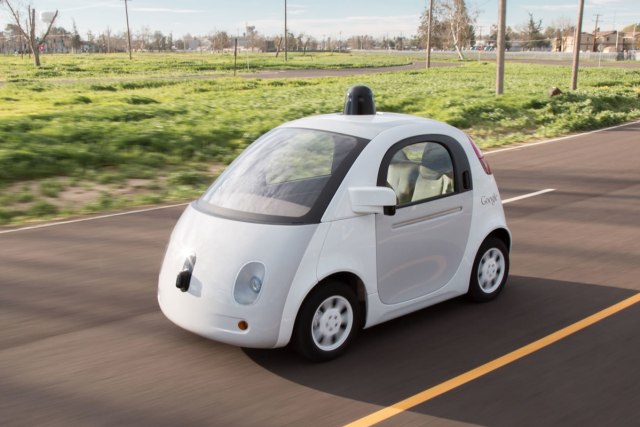 Mobil mungil tanpa setir dan tanpa pedal hasil pengembangan Google. (Foto: Google Self-Driving Car Project)