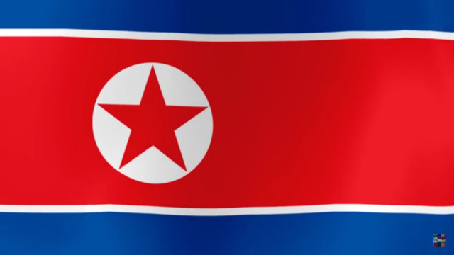 Bendera Korea Utara (Foto: Screenshot Youtube)