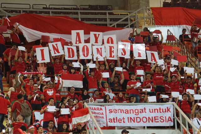 Suporter Indonesia. (Foto: Aditia Noviansyah)