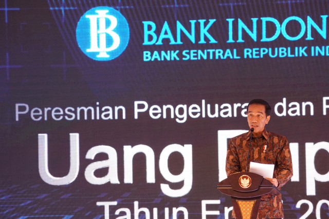 Acara Peresmian Pengeluaran dan Pengedaran Uang Rupiah Tahun Emisi 2016 dihadiri oleh Presiden Jokowi. (Foto: Aditia Noviansyah)