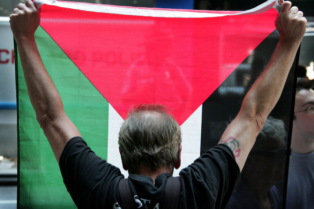 Bendera Palestina (Ilustrasi) (Foto: Scott Olson)