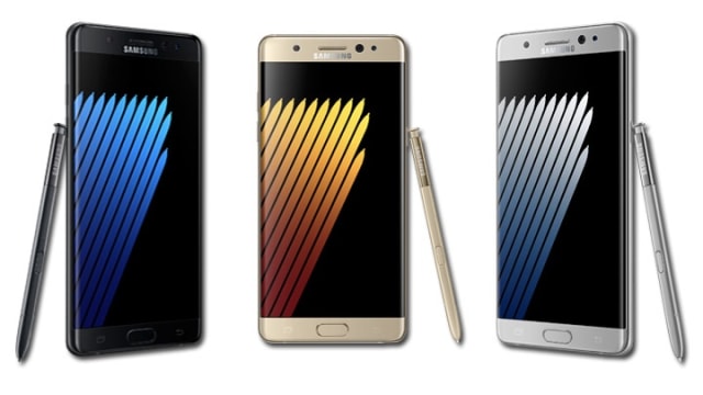 3 varian dari Samsung Galaxy Note 7. (Foto: via Samsung.com)