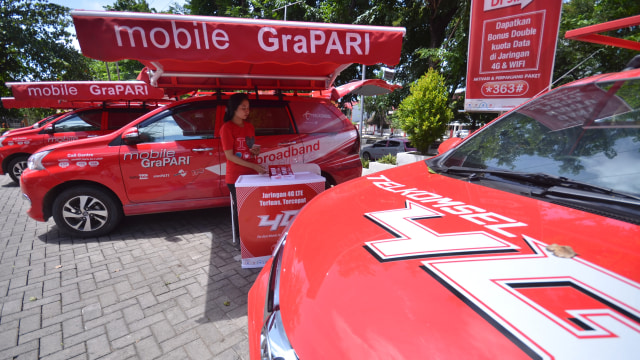 Telkomsel, penyedia layanan jaringan di Indonesia (Foto: Antara/Dewi Fajriani)