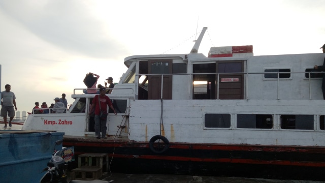 KM Zahro yang hendak berlayar. (Foto: Ainul Qolbi/kumparan)