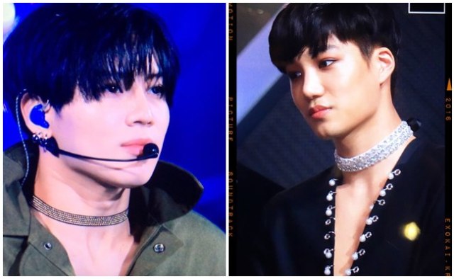 Taemin SHINee dan Kai EXO (Foto: Twitter/@idolswchokers)