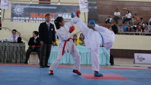 Kejuaraan Karate Piala Bupati Magetan. (Foto: Dok. Forki Magetan)