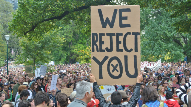 Aksi Protes di Australia. (Foto: Wikimedia commons)