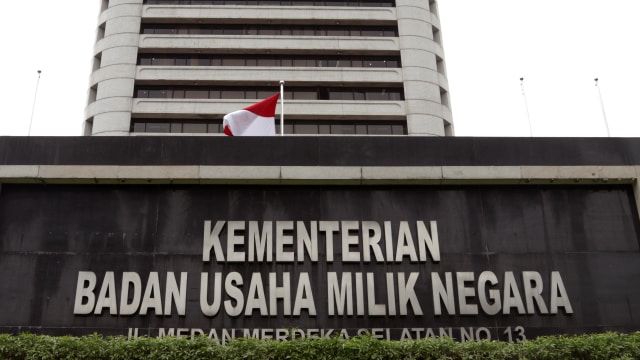 Kantor Kementerian BUMN di Medan Merdeka Selatan. (Foto: Fanny Kusumawardhani/kumparan)