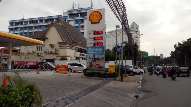 SPBU Shell di kawasan Menteng Foto: Wiji Nurhayat/kumparan