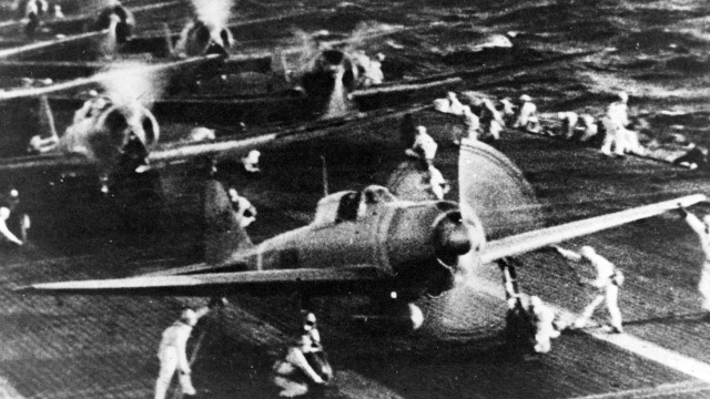 Pesawat Jepang di Perang Dunia II (Foto: Dok. US Navy)