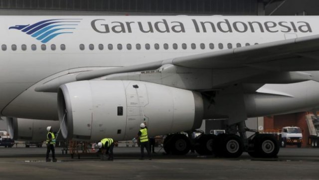 Pesawat Garuda Indonesia di bandara Foto: Reuters