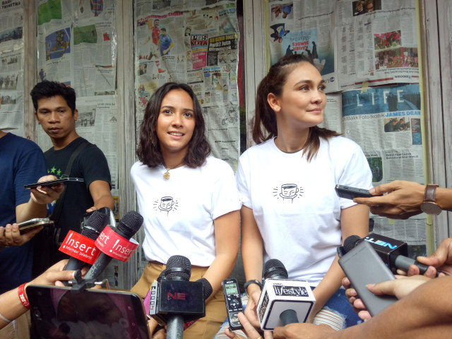 Luna Maya dan Nadine Alexander . (Foto: Prabarini Kartika/kumparan)