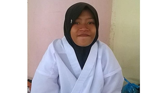 Aulia Siva Real Tyassis, karateka Ngawi. (Foto: Facebook/Janan Farisi)