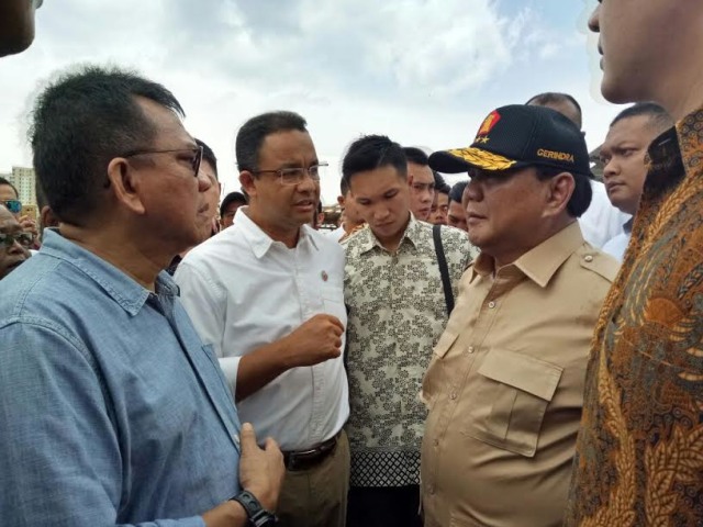 Anies bertemu Prabowo di Penjaringan. (Foto: Nadia Jovita/kumparan)