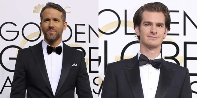 Pemeran Spider Man dan Deadpool (Foto: Mike Blake/Reuters)